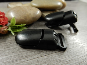 Klipsi, 40x18mm, musta, 1kpl