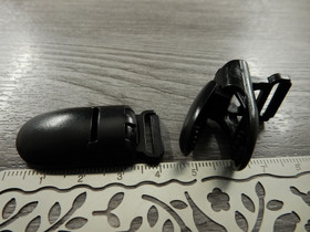 Klipsi, 40x18mm, musta, 1kpl