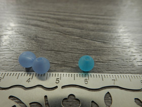 Akryylihelmi huurre, 6mm, mixsetti, 20kpl