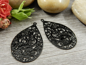 Pisarariipus, 30x18mm, musta, 1kpl