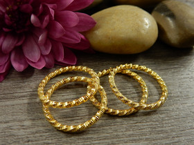 Välirengas kierre, 20x1.7mm, avattava, kulta, 1kpl