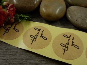 Thank you tarra, 25mm, ruskea, 10kpl