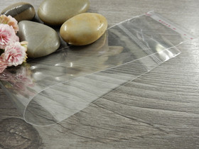 Sellofaanipussi reiällä, 5x26.5cm, kirkas, 1kpl