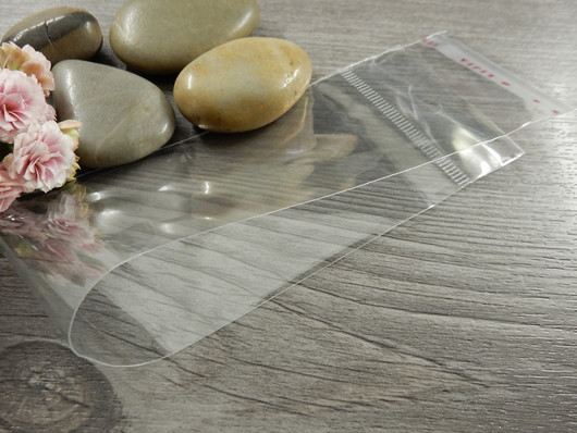 Sellofaanipussi reiällä, 5x26.5cm, kirkas, 1kpl