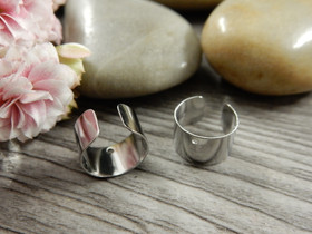 Rustokorvakoru/ ear cuff, 10x7mm, rst, 1pari