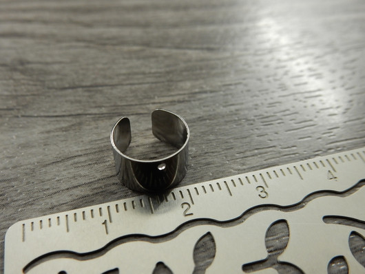 Rustokorvakoru/ ear cuff, 10x7mm, rst, 1pari