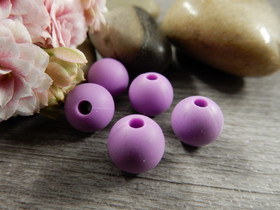 Silikonihelmi, 9mm, liila, 1kpl