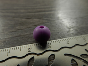 Silikonihelmi, 9mm, liila, 1kpl