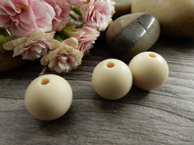 Silikonihelmi, 12mm, beige, 1kpl