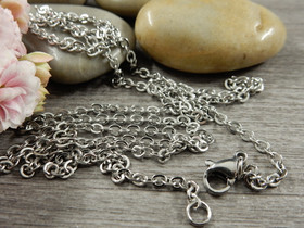 Ankkuriketju/valmisketju, 3x2x0.4mm/ 70cm, rst, 1kpl