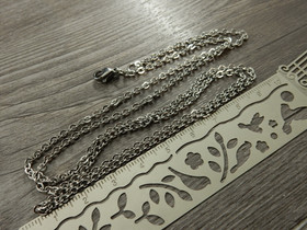 Ankkuriketju/valmisketju, 3x2x0.4mm/ 70cm, rst, 1kpl