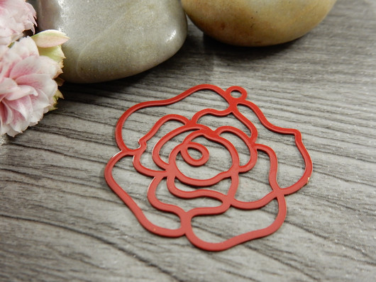 Kukkariipus, 30x32mm, punainen, 1kpl