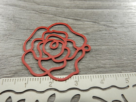 Kukkariipus, 30x32mm, punainen, 1kpl