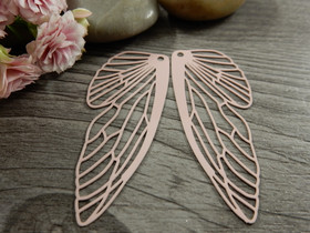 Siipiriipus, 50x20mm, vaaleanpunainen, 1kpl