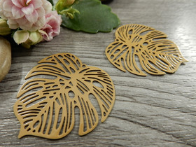 Lehtiriipus, 32x32mm, okra, 1kpl