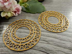 Ympyräriipus, 30mm, okra, 1kpl