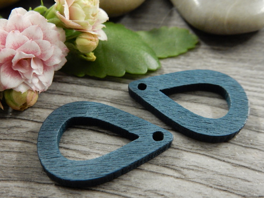 Puuriipus pisara, 25x17mm, petrooli, 1kpl