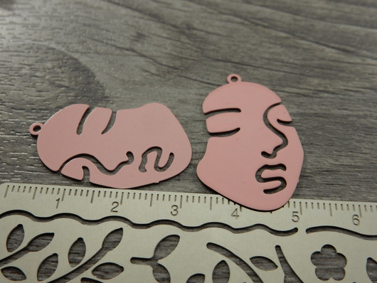 Kasvotriipus, 29x20mm, vaaleanpunainen, 1kpl