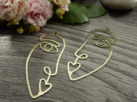 Kasvotriipus, 38x15mm, vaaleakulta, 1kpl