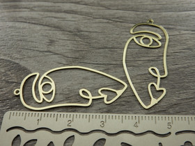 Kasvotriipus, 38x15mm, vaaleakulta, 1kpl