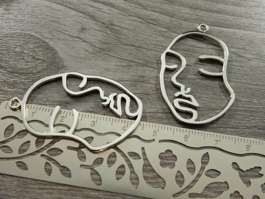 Kasvotriipus, 44x18mm, kromi, 1kpl