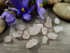 Kivisiruhelmi ruusukvartsi, 3-14mm, vaaleanpunainen, 20kpl