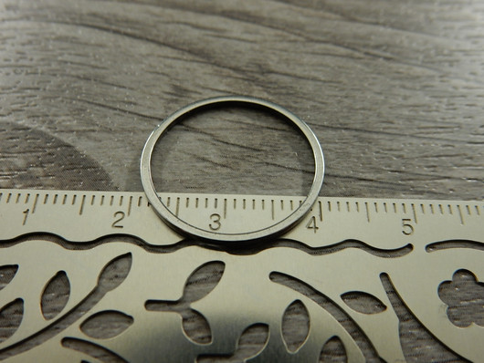 Linkki ympyrä, 20x0.9x0.9mm, umpi, rst, 1kpl