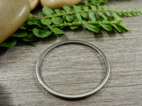 Linkki ympyrä, 25x1mm, umpi, rst, 1kpl