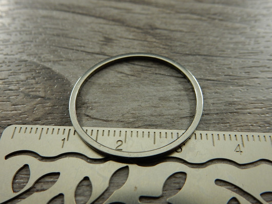 Linkki ympyrä, 25x1mm, umpi, rst, 1kpl