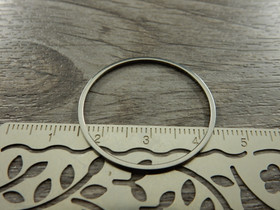 Linkki ympyrä, 30x1mm, umpi, rst, 1kpl