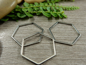 Linkki hexagon, 20x22.5x0.8mm, umpi, rst, 1kpl