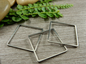 Linkki neliö, 20x27x1mm, umpi, rst, 1kpl