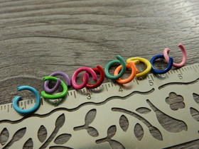 Välirengas, 8x1.2mm, avattava, mixsetti, 50kpl