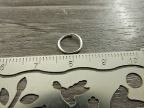 Välirengas, 8x0.7mm, avattava, kirkashopea, 50kpl
