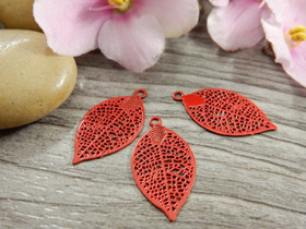 Lehtiriipus 19x10mm, punainen, 1kpl
