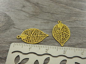Lehtiriipus 19x11mm, keltainen, 1kpl