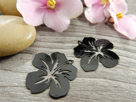 Kukkariipus, 19x20mm, musta, 1kpl