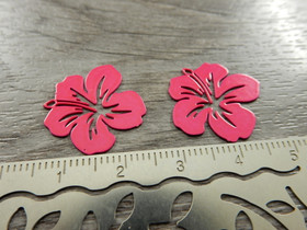 Kukkariipus, 19x20mm, pinkki, 1kpl