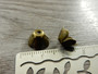 Helmihattu kukka, 10mm, pronssi, 10kpl