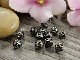 Metallihelmi filigraani, 4mm, gunmetal, 20kpl