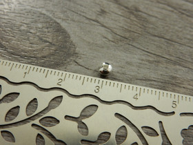 Päällyshelmi, 3mm, kirkashopea, 20kpl