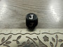 Kirjainhelmi J, 12mm, musta, 1kpl