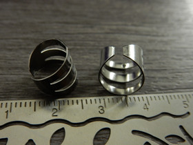 Rustokorvakoru/ ear cuff, 10x10mm, rst, 1pari