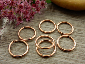 Välirengas, 10x1mm, avattava, ruusukulta, 20kpl