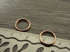 Välirengas, 10x1mm, avattava, ruusukulta, 20kpl