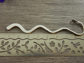 Kirjanmerkki, 154mm, kromi, 1kpl