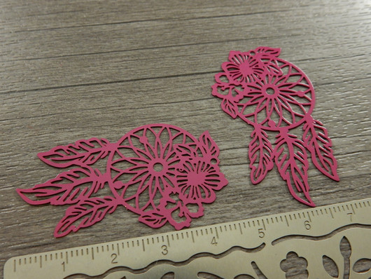 Unisieppaririipus, 44x26mm, fuksia, 1kpl