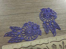 Unisieppaririipus, 44x26mm, tummaliila, 1kpl