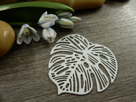 Lehtiriipus, 32x32mm, valkoinen, 1kpl