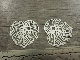 Lehtiriipus, 32x32mm, kromi, 1kpl